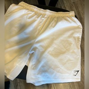 White Gymshark Shorts Large